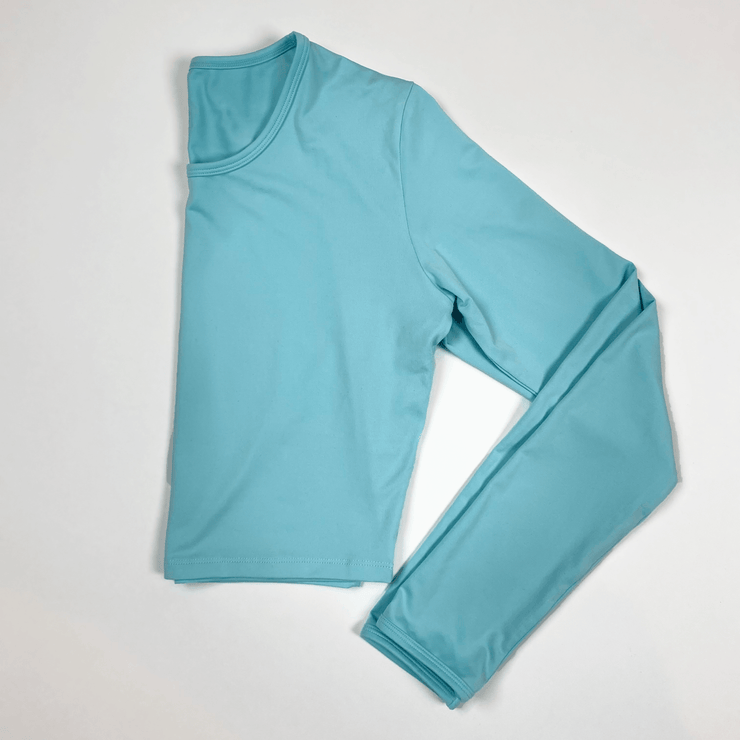 Cropped Long Sleeve - Aqua - Skywear Threads