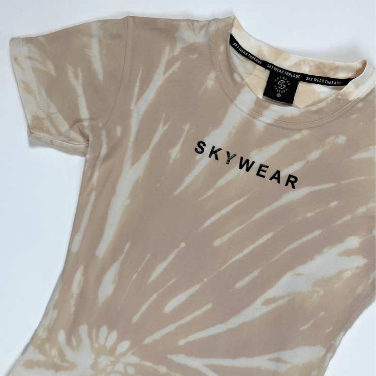 Fitted Tee - Champagne Tie Dye - Skywear Threads