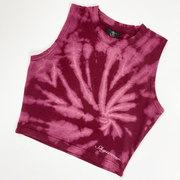 Crop Tank - Cranberry Tie Dye - Skywear Threads