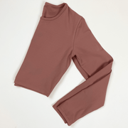 Cropped Long Sleeve - Dusty Mauve - Skywear Threads