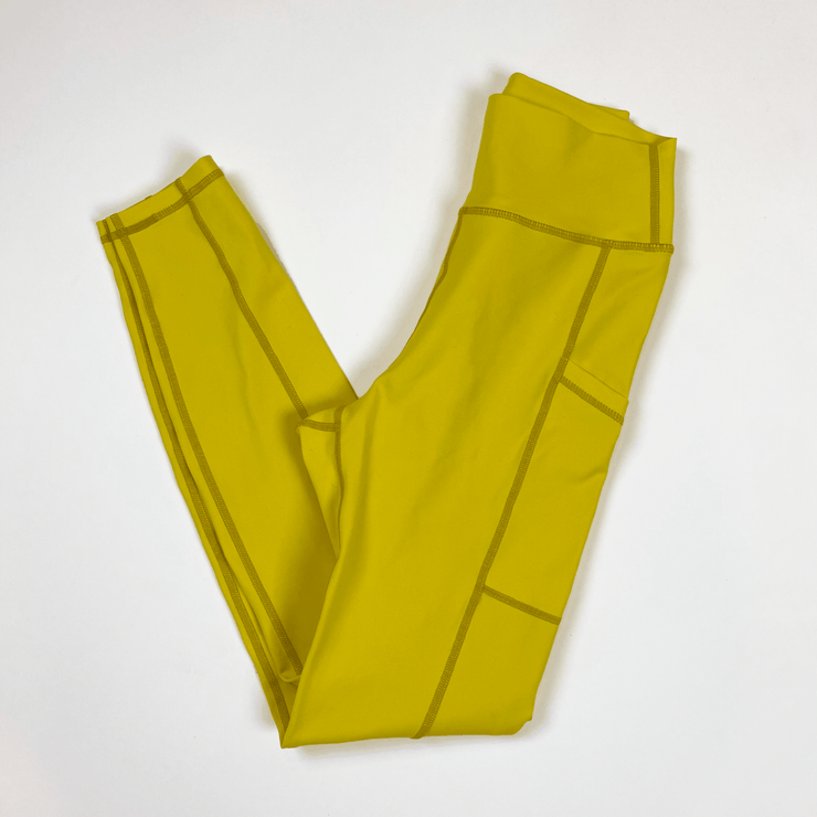 Pocket Leggings - Yellow - Skywear Threads